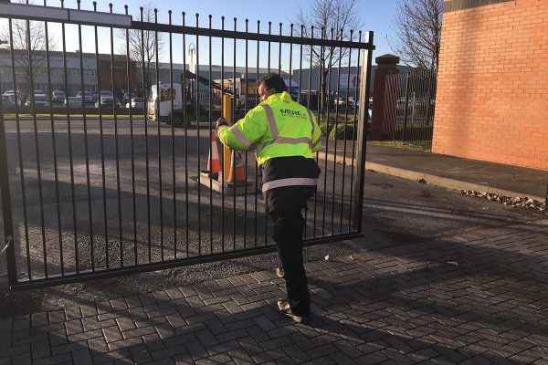sliding_metal_automatic_gate_for_restricted_vehicle_access_in_liverpool
