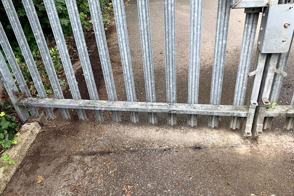 vehicle_only_automatic_gate_with_safety_sensors_school_installation_st_helens